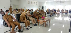 Partisipasi Vaksinasi Covid - 19 Rendah, Wabup Tekankan Kepala OPD dan Camat Sukseskan Program Vaksinasi