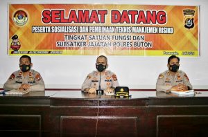 Polres Buton Gelar Sosialisasi dan Bintek Manajemen Risiko Subsatker