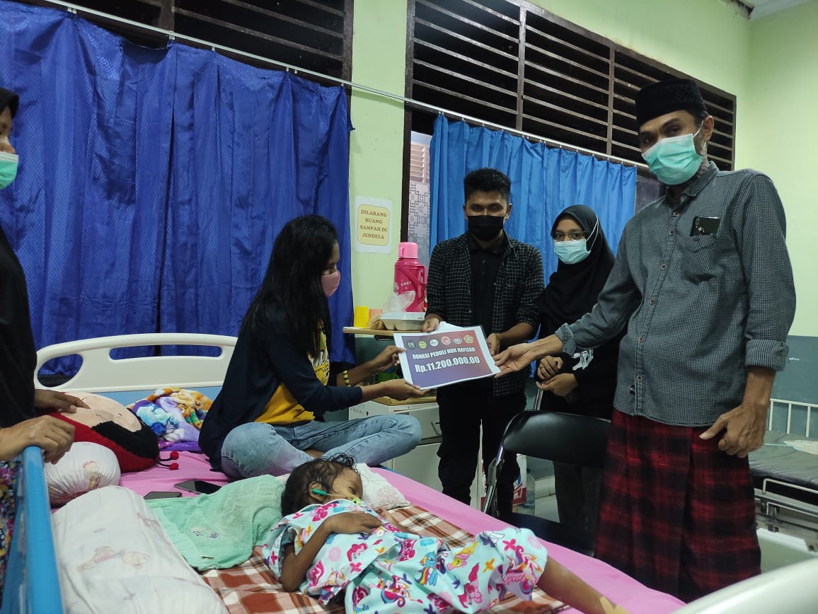 Nurhafizah Anak Penderita Gizi Buruk di Banabungi Terima Bantuan Belasan Juta