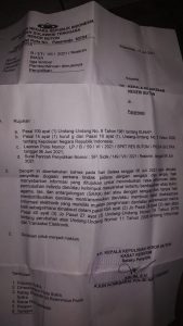 Laporan Polisi Bupati Busel Terhadap Wartawan Kembali Dilanjutkan