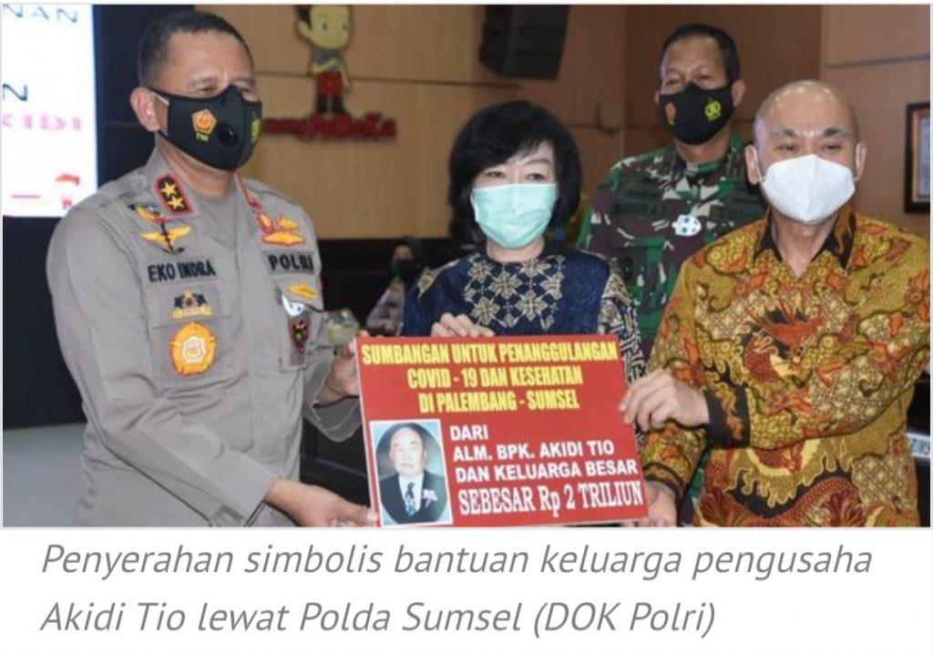 Anak Akidi Tio Ditangkap karena Hoaks Bantuan Rp2 Triliun, Gubernur Sumsel Minta Polisi Tindak Tegas
