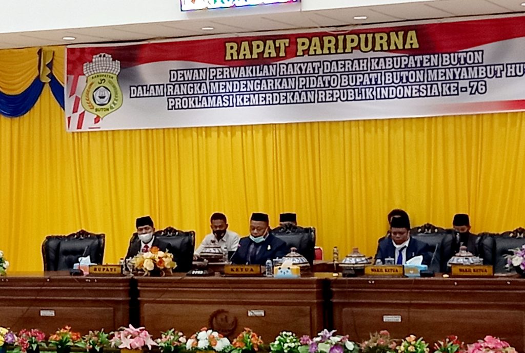 DPRD Buton Gelar Sidang Paripurna HUT RI Ke 76
