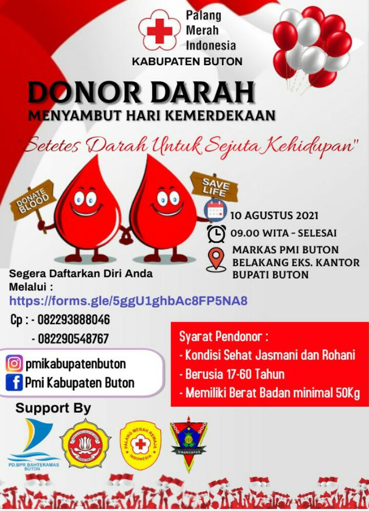Peduli Kemanusiaan, PMI Buton Bakal Gelar Donor Darah