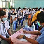 PTM Mulai Digelar, Ratusan Pelajar di Buton Ikut Vaksinasi di Gerai Vaksin Polres
