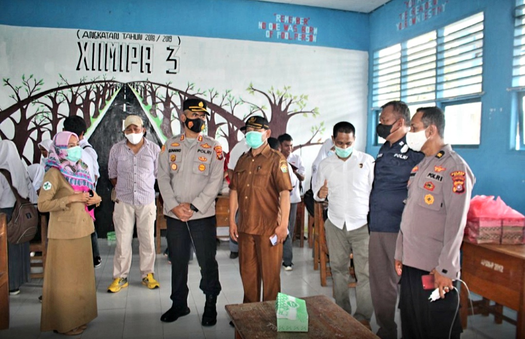 Gerai Vaksinasi Massal Polres Buton Sasar Pelajar di Buton Selatan