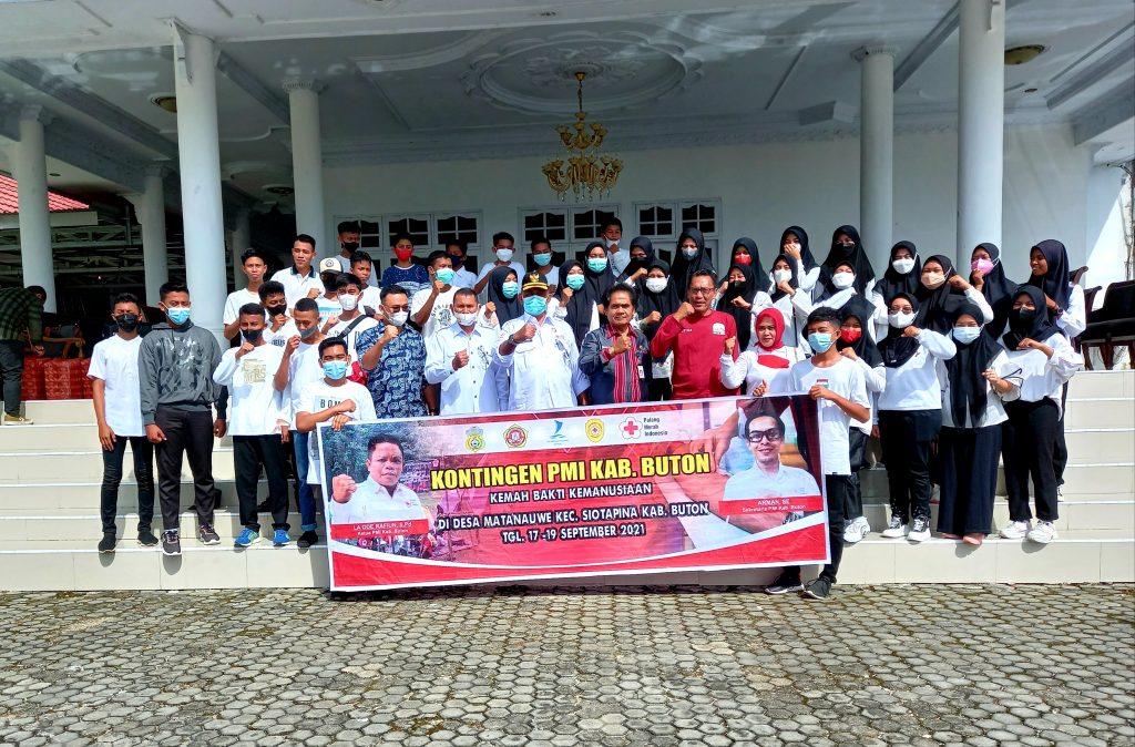 Pemkab Buton Lepas Kontingen PMR Ikuti KBK PMI 2021