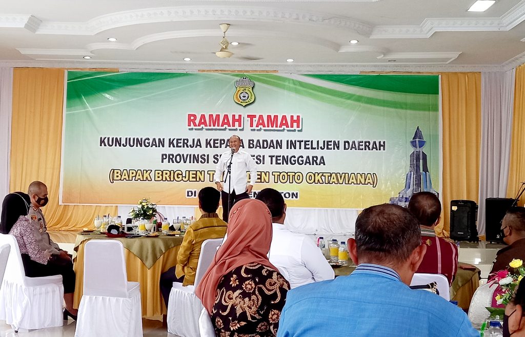 Cegah Perpecahan, Kabinda Sultra Minta Bupati Manfaatkan Jaringan Intelejen