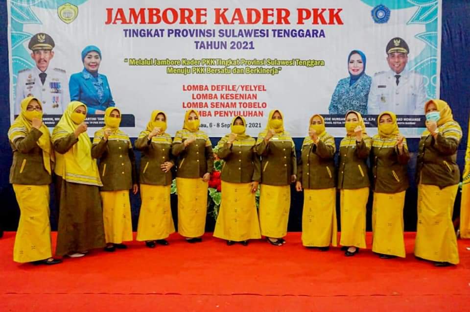 TP PKK Baubau Juara Umum Jambore Kader PKK Tingkat Provinsi Sultra