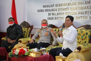 Polres Buton Gelar Sarasehan Guna Menciptakan Situasi Kamtibmas yang Kondusif