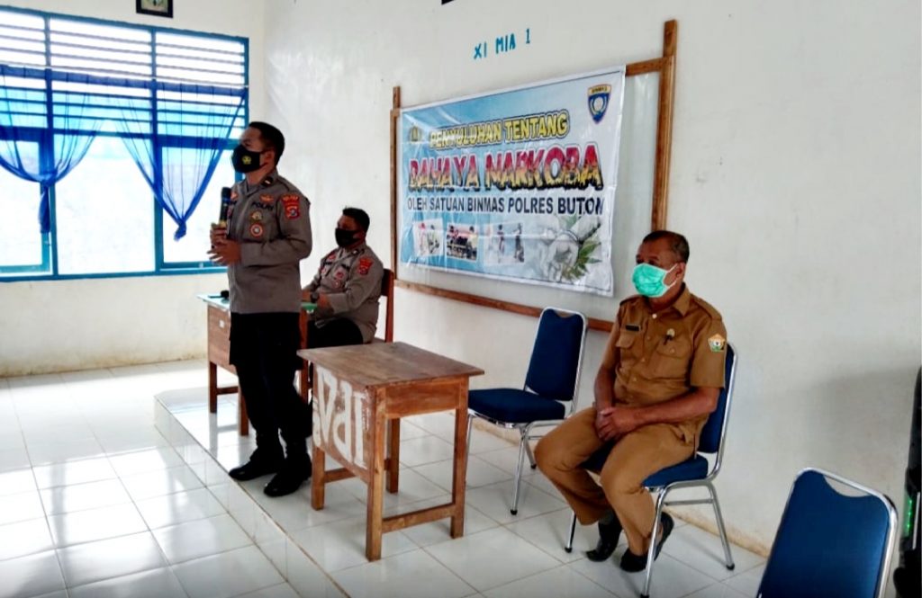 Cegah Kenakalan Remaja, Polres Buton Gelar Operasi Bina Kusuma di Dua Sekolah