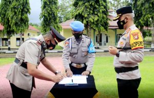 Kapolres Buton Pimpin Sertijab Pejabat Utama Dan Kapolsek Sampuabalo