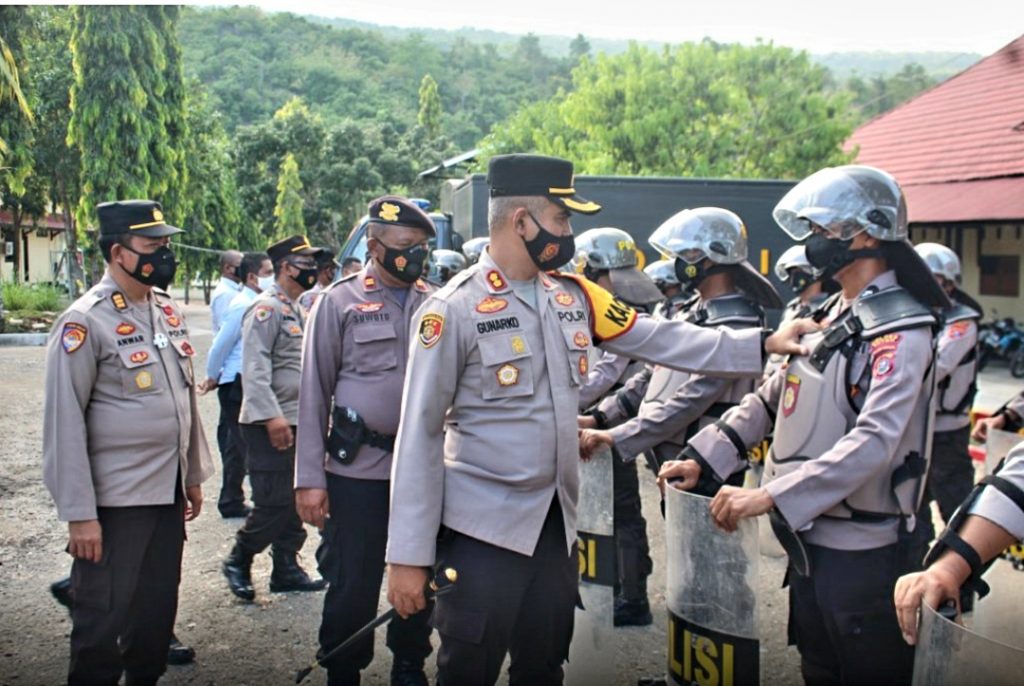 Menghadapi Kontijensi Konflik Sosial, Kapolres Buton Pastikan Kesiapan Personel dan Randis