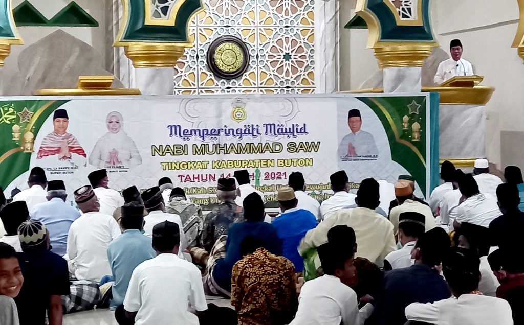 Momen Maulid, Bupati Buton :"Tauladani Sifat Rasulullah Saw untuk Kesuksesan Dunia dan Akhirat"