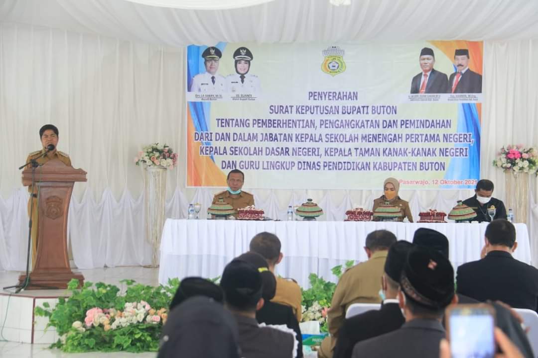 Bupati Buton Beri Sanksi Tegas jika Ada Oknum yang Meminta Uang dalam Pengangkatan Kasek