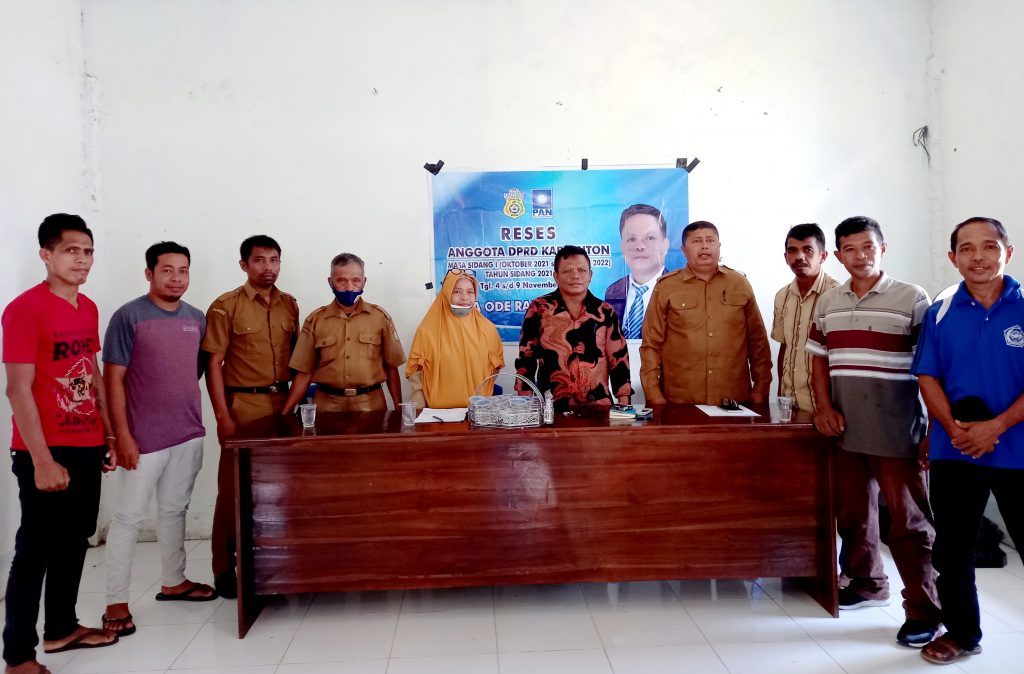 Laode Rafiun Reses di Kelurahan Holimombo, Warga Usulkan Pembangunan Sanggar Seni dan Pengaspalan Jalan menuju Benteng