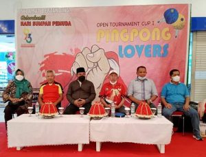 Tutup Turnamen Cup Pingpong, Wawali Optimis Baubau Telah Siap Jadi Tuan Rumah Porprov 2022