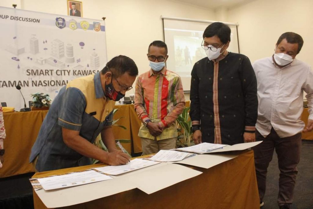 Pemda Buton Tandatangani MOU Smartcity dalam Mendukung Pariwisata Wakatobi