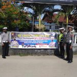 Jelang Operasi Zebra Anoa, Satlantas Polres Baubau Pasang Spanduk Imbauan