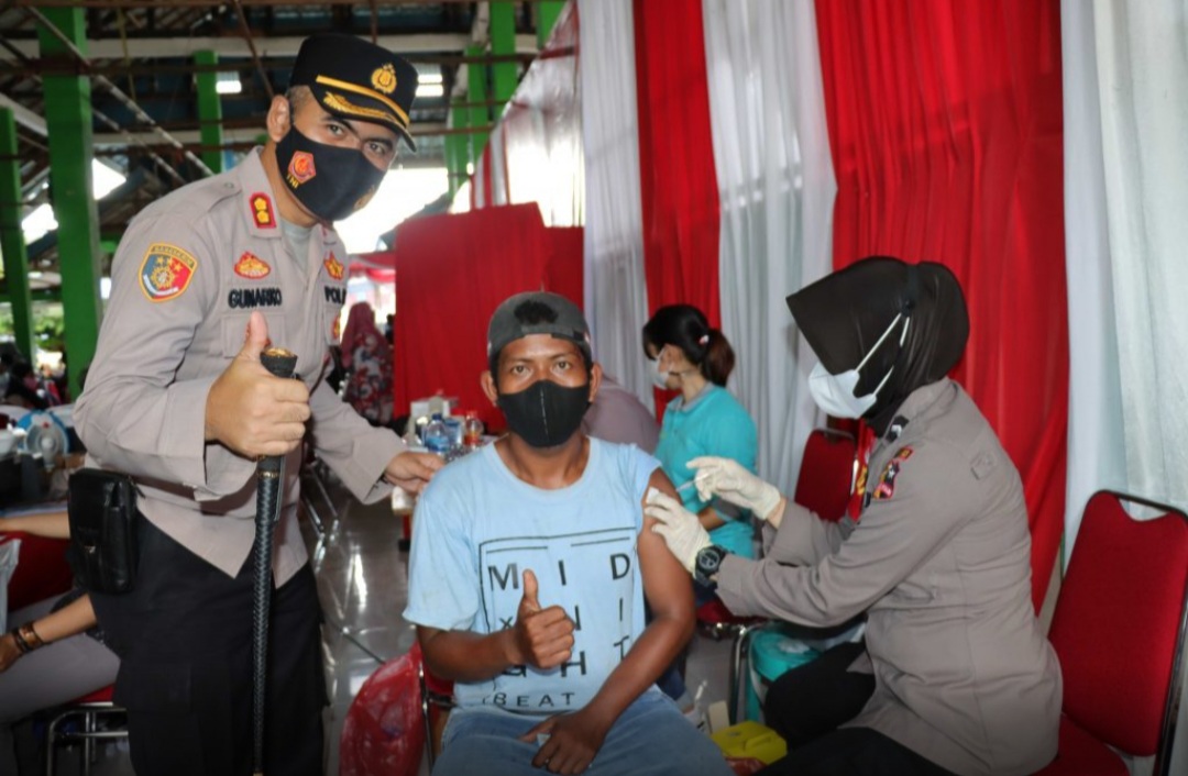 Doorprize dan Sembako Habis, Vaksinasi Massal Polres Buton Besok Sasar Kec.Lapandewa