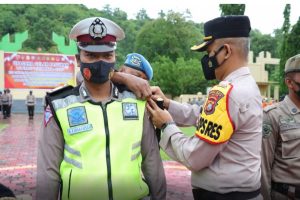 Jelang Nataru, Polres Buton Gelar Apel Pasukan Operasi Lilin 2021