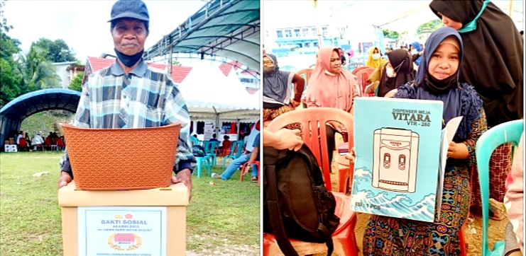 Usai Vaksinasi Warga Pasarwajo Bawa Pulang Hadiah Doorprize, Kapolres :"Hadiah Utama Diundi Besok"