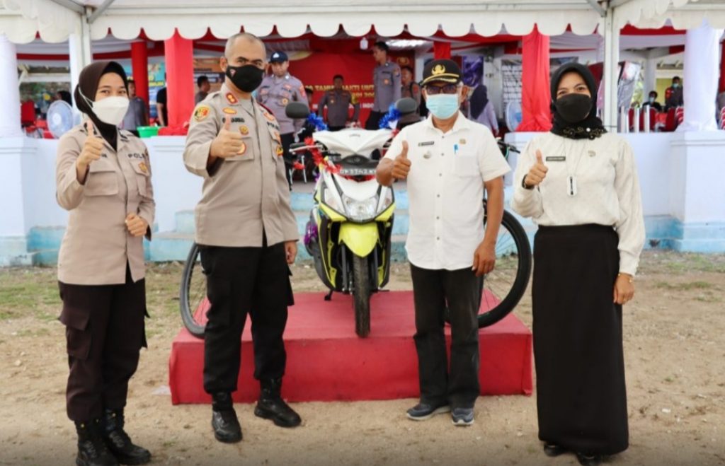 Polres Buton Gelar Vaksinasi Berhadiah Sepeda Motor, Besok Diundi