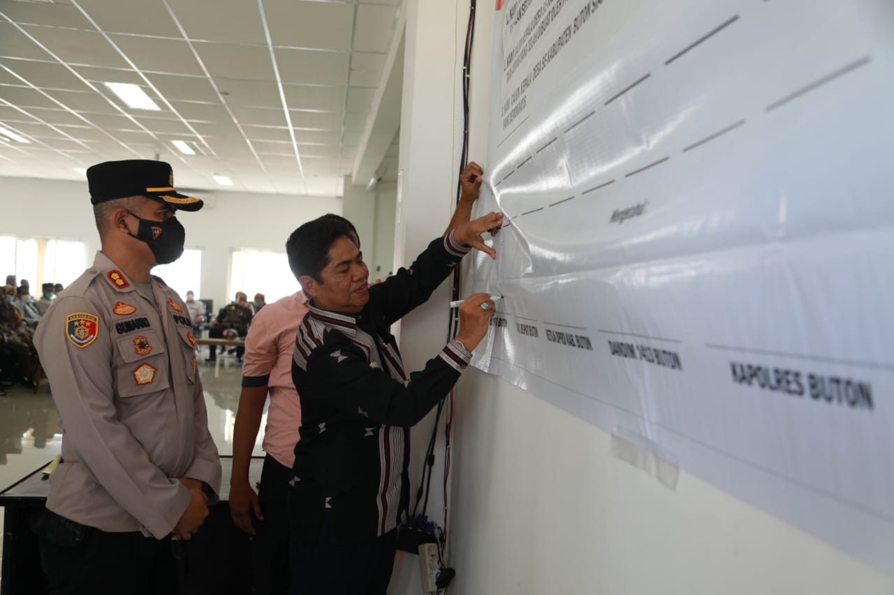 Deklarasi Damai Jelang Pilkades Serentak di Buton, Kapolres Serukan Kedamaian