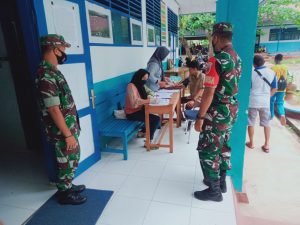 Kodim 1413 Buton Gencar Laksanakan Vaksinasi Covid 19 ke Warga