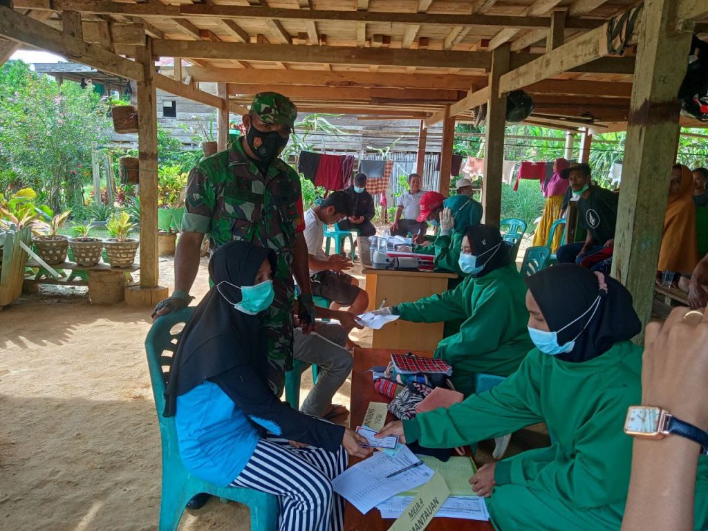 Kodim 1413 Buton Lakukan Vaksinasi Covid 19 Di Bombana