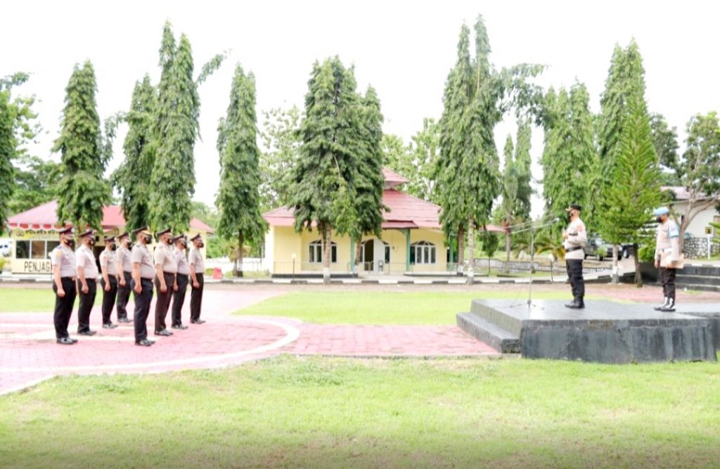 Kapolres Buton Pimpin Korp Kenaikan Pangkat 45 Personel