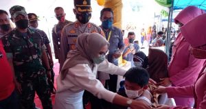 Wakil Bupati Buton Launching Pencanangan Vaksinasi Anak 6-11 Tahun