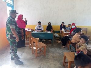 Kodim 1413 Buton pantau vaksinasi siswa SD