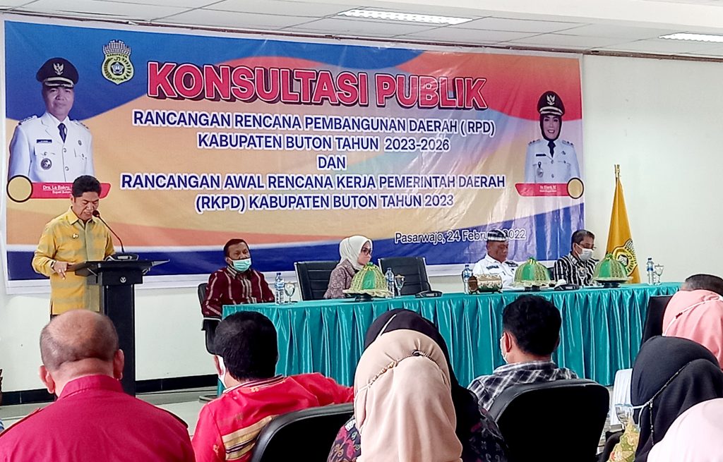 Pemda Buton Gelar Forum Konsultasi Publik RPD 2023-2026 dan RKPD 2023