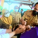 Plt. Wali Kota Baubau Tinjau Pelaksanaan Pemberian Vitamin A Pada Balita