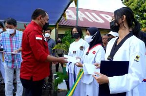 Wali Kota Apresiasi Bhayangkara Taekwondo Center Dojang Polres Baubau dapat Penghargaan dari Korea