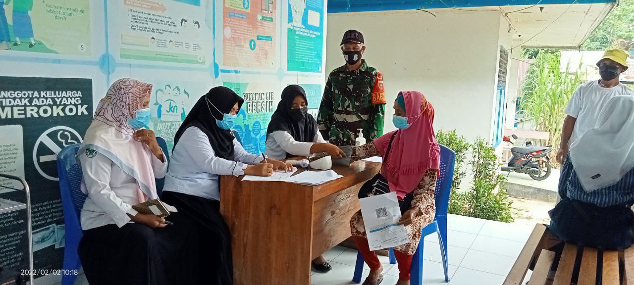 Kodim 1413 Buton Gencar Lakukan Pantauan Vaksinasi di Bombana.
