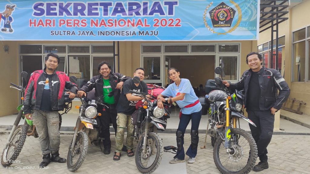 Tempuh 12.000 Kilometer, Tim Rider JKW – PWI Tiba di Bumi Anoa