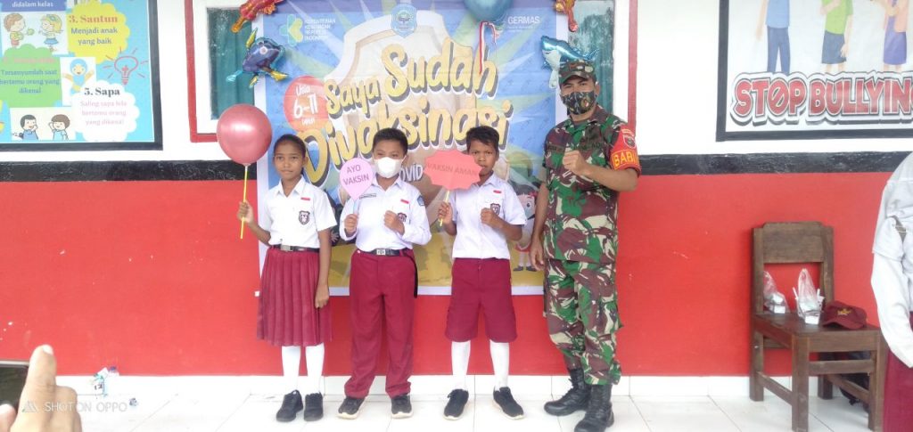 Kodim 1413 Buton Pantau Vaksinasi di Sejumlah Daerah di Pulau Buton