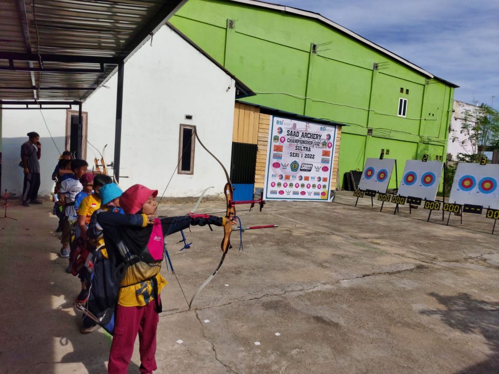 Saad Archery Menggelar Kejuaraan Panahan U-9 dan U-12 Seri I 2022