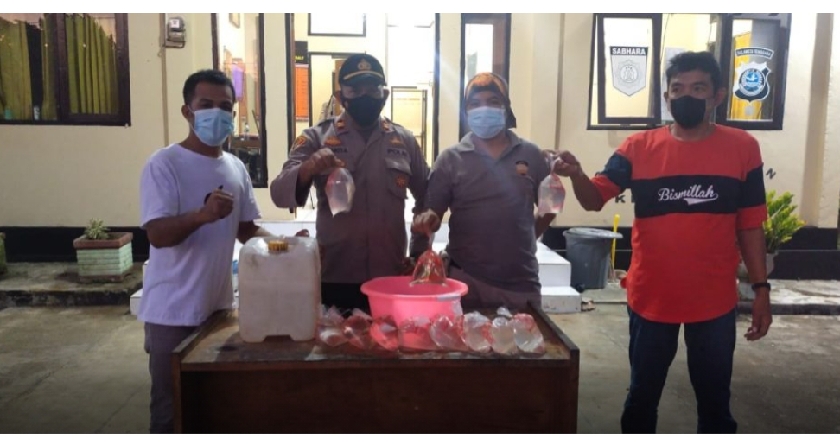 Polsek Sampuabalo Amankan Puluhan Liter Miras Oplosan