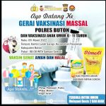 Gerai Vaksin Polres Buton Sediakan Minyak Goreng Bagi Peserta Vaksinasi