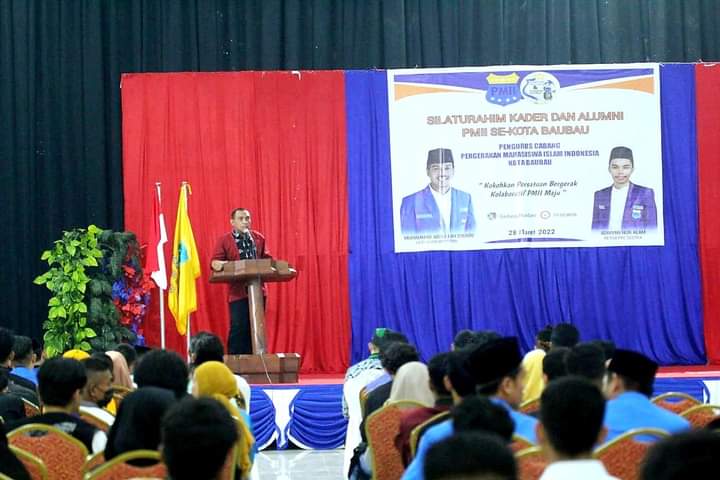La Ode Ahmad Monianse Hadiri Silaturahmi Kader dan Alumni PMII