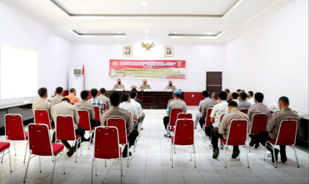 Jelang Ramadan, Polres Buton Gelar Lat Pra Ops Pekat Anoa 2022