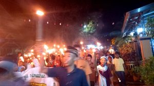 Sambut Ramadan, Generasi Muda Pasarwajo Kambula-Bulana Gelar Pawai Obor