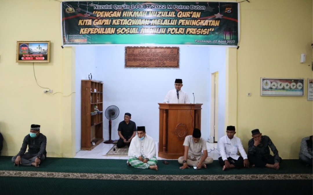 Polres Buton Peringati Malam Nuzul Qur'an
