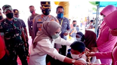 Capaian Vaksinasi Anak di Buton Sebanyak 65 Persen
