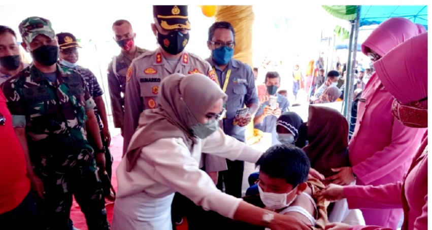 Capaian Vaksinasi Anak di Buton Sebanyak 65 Persen