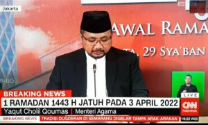 Hasil Sidang Isbat, 1 Ramadan Jatuh Pada 3 April 2022