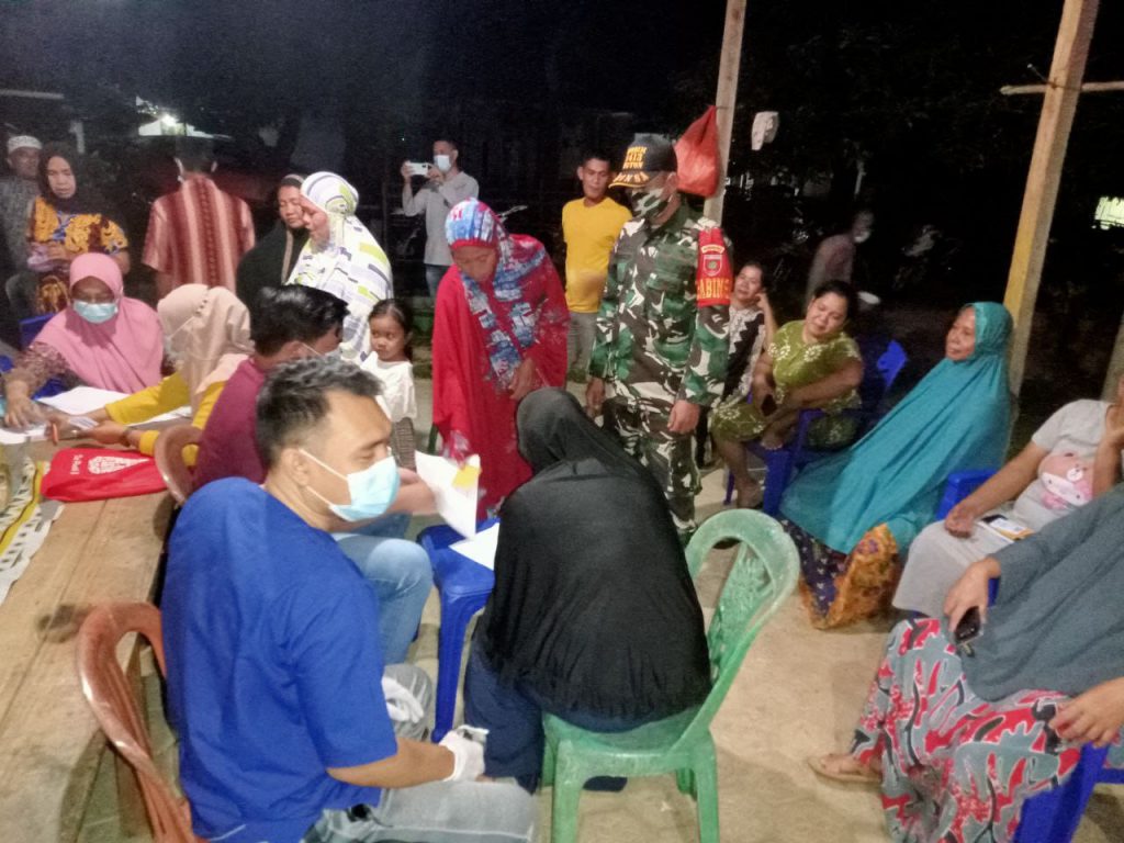 Puluhan Warga Desa Pabiring Ikuti Vaksinasi Covid