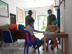 Kodim 1413 Buton Pantau Vaksinasi Warga Di Bombana